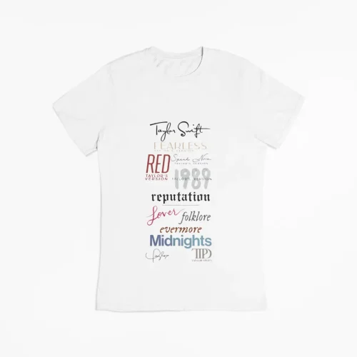 Taylor Swift T-Shirt where fandom imagery is visible