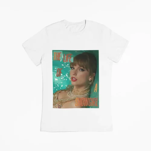 Taylor Swift T-Shirt where fandom imagery is visible